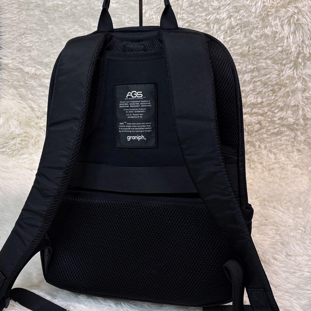 美品graniph グラニフ 無重力リュック デイバック 黒 ブラック リュック