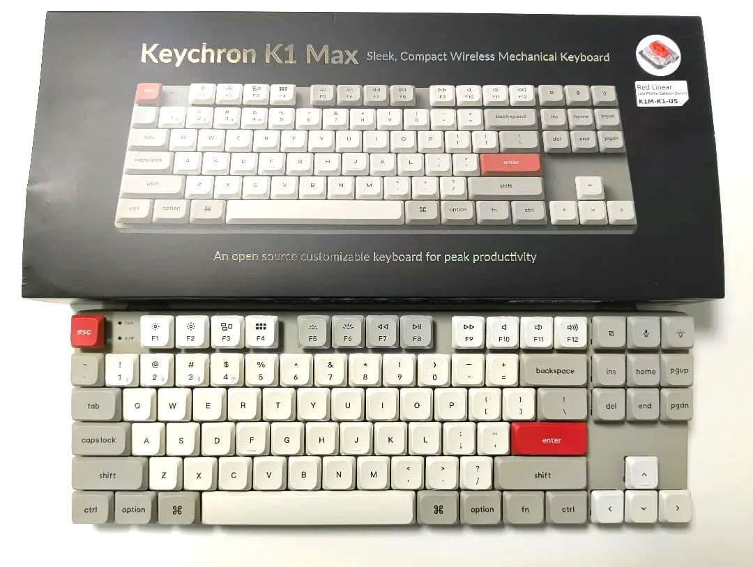 【美品】Keychron K1 Max　赤軸