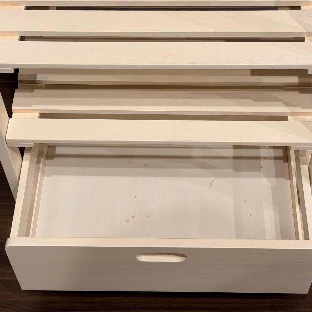 【週末限定値下げ】B-COMPANY キッチンワゴン キャスター付き ホワイト