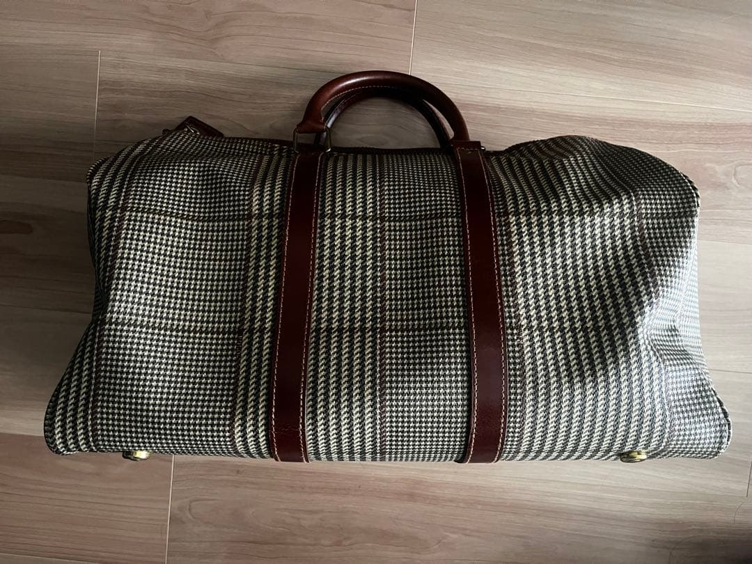 USA製 ポロラルフローレン ボストンバッグ 2way 千鳥格子柄 PVC