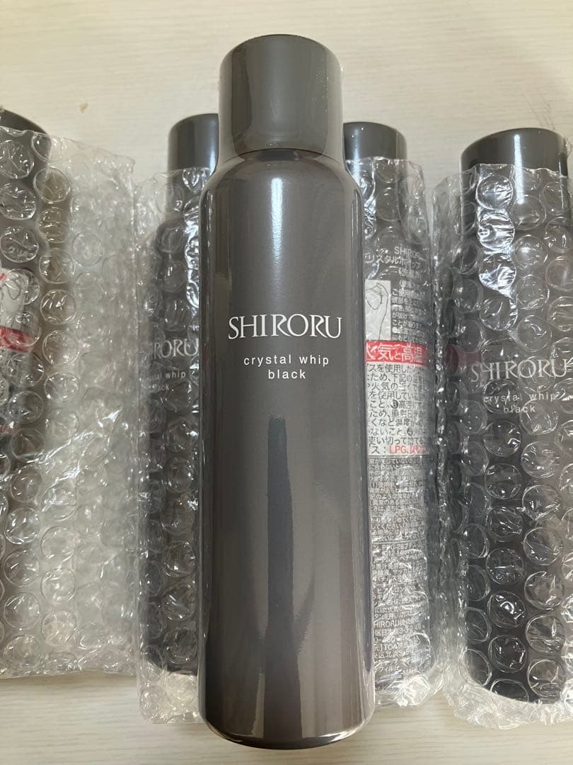 SHIRORU クリスタルホイップブラック 120g 6本