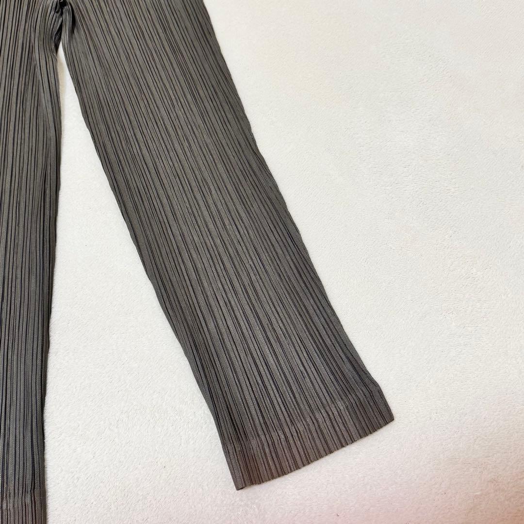 極美品✨PLEATS PLEASE 七部丈　グレー　ボトムス　サイズ3