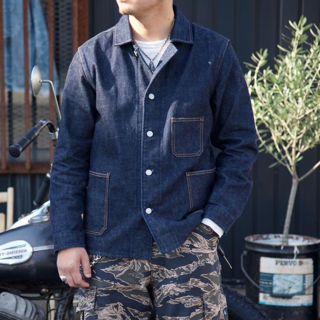 専用　トロフィークロージング 2504 3ポケット デニム カバーオール 濃紺