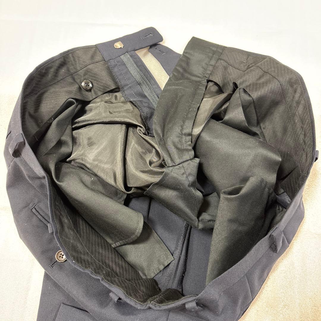 美品✨大きいサイズ 約BE7 ダークネイビー無地 オーダー セットアップスーツ