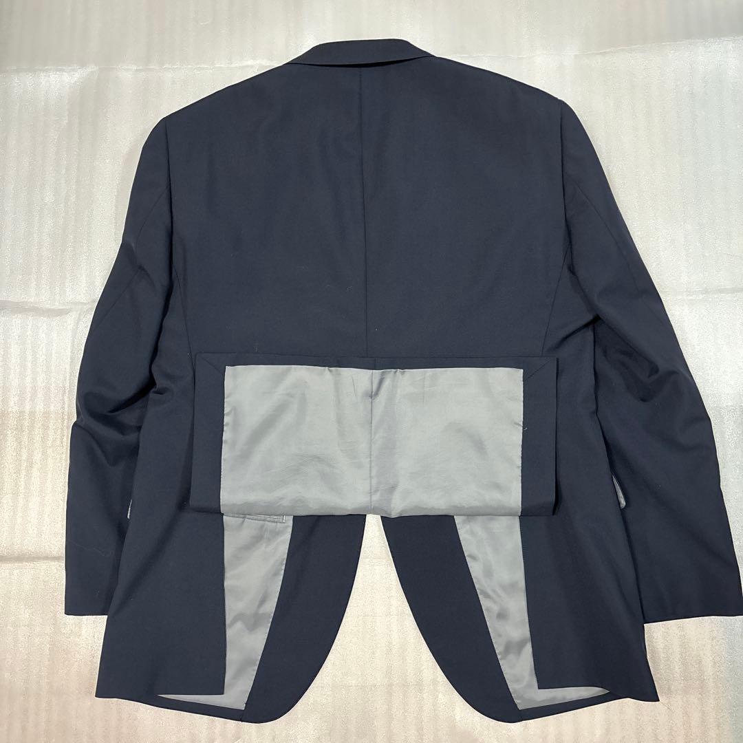 美品✨大きいサイズ 約BE7 ダークネイビー無地 オーダー セットアップスーツ