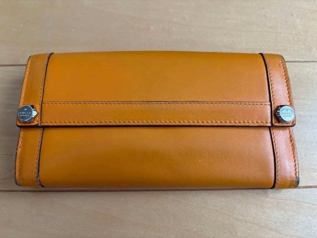 gucci 長財布 オレンジ