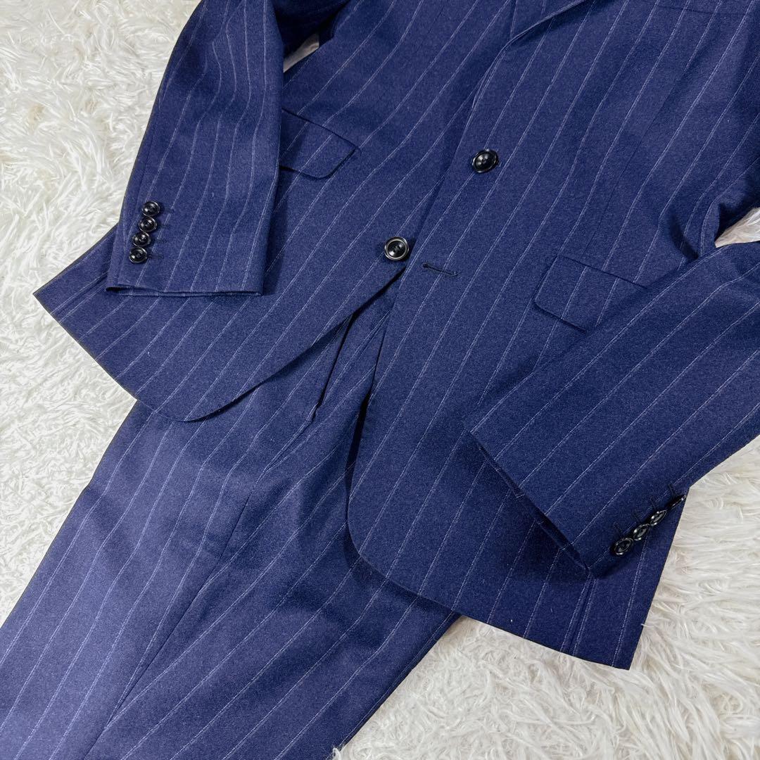 【イタリア生地】スーツセレクト カノニコ セットアップ スーツ ストライプ Y4