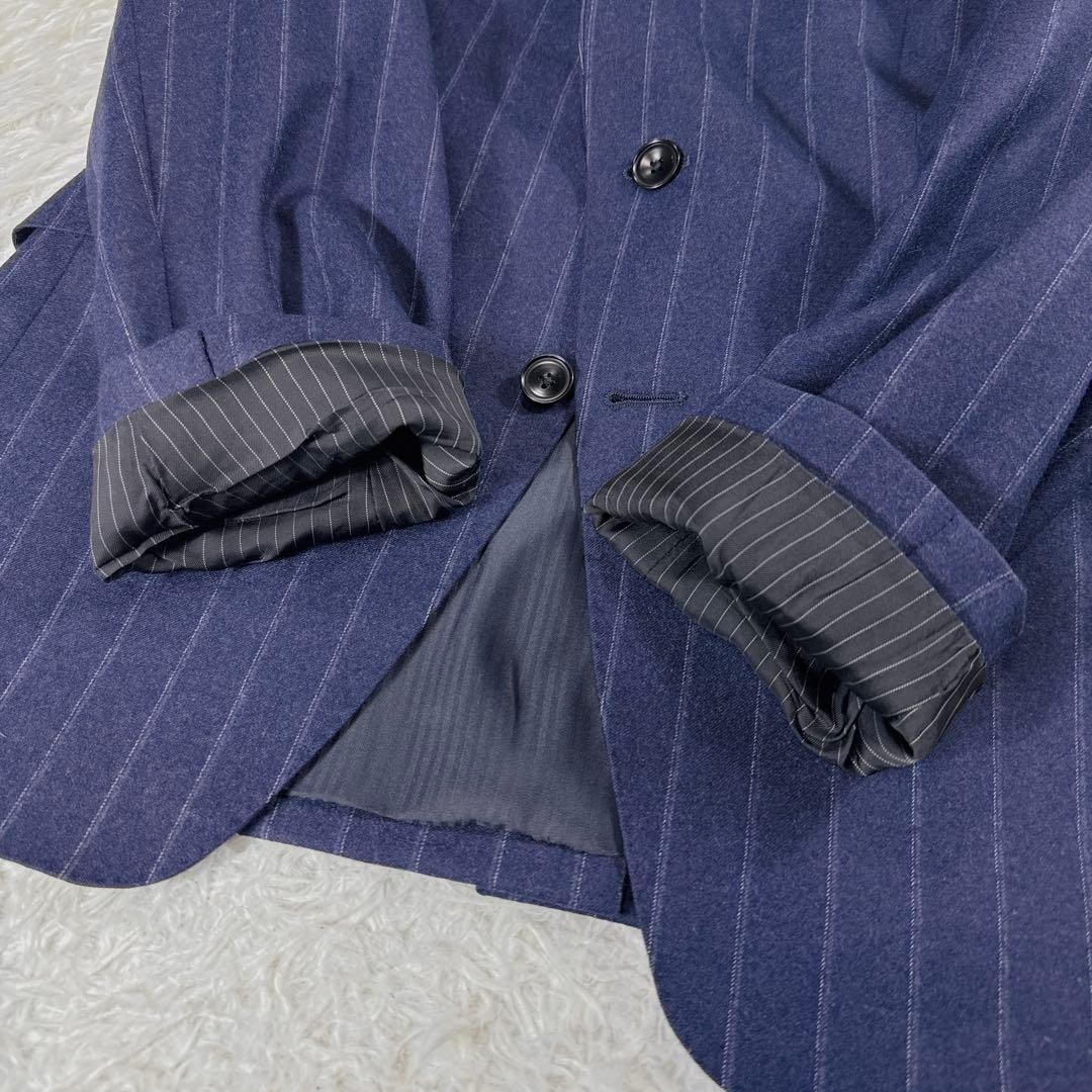 【イタリア生地】スーツセレクト カノニコ セットアップ スーツ ストライプ Y4