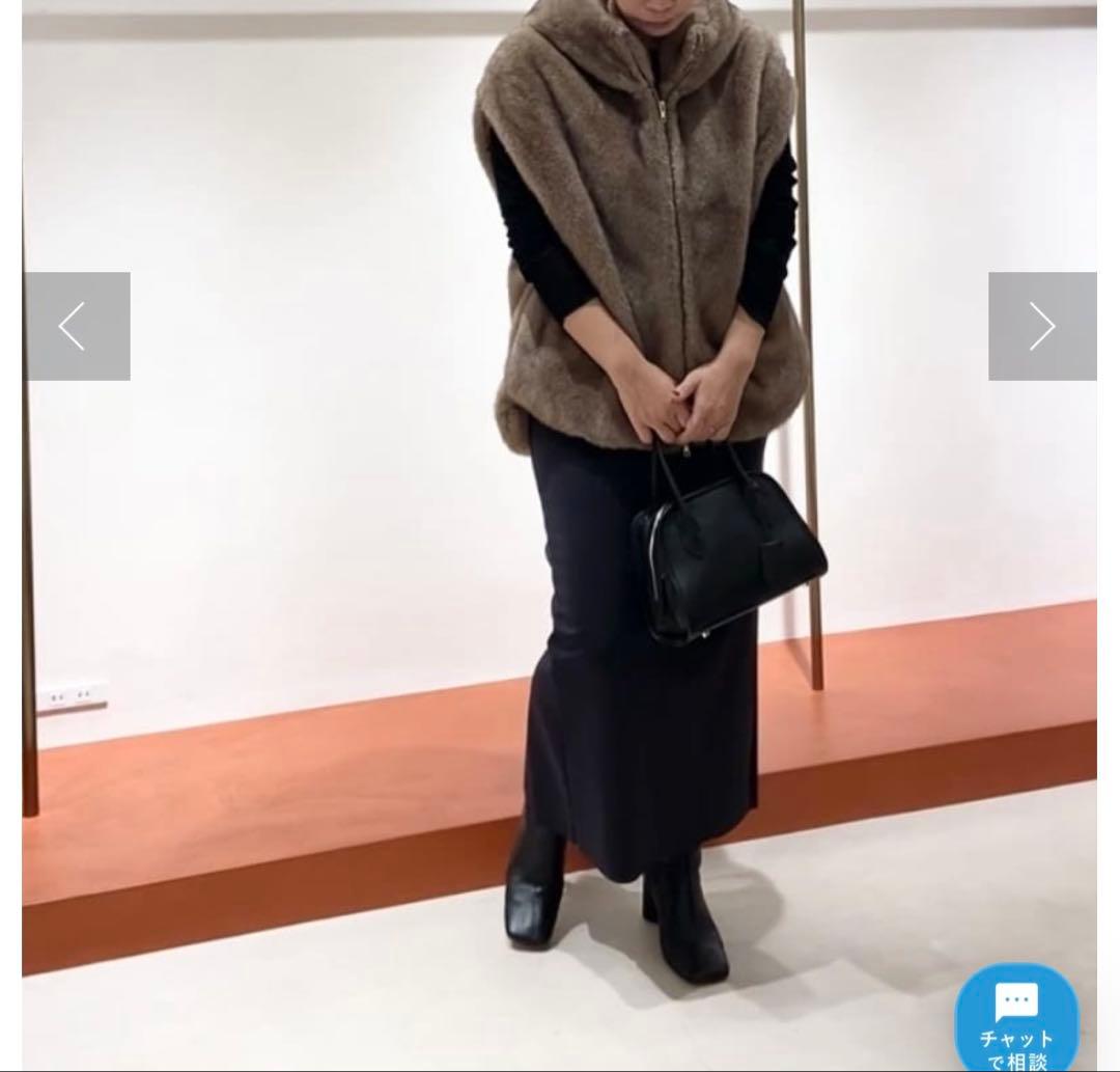 2025今季完売定価4.6万★ウィムガゼット ミンクフェイクファーブルゾン モカ