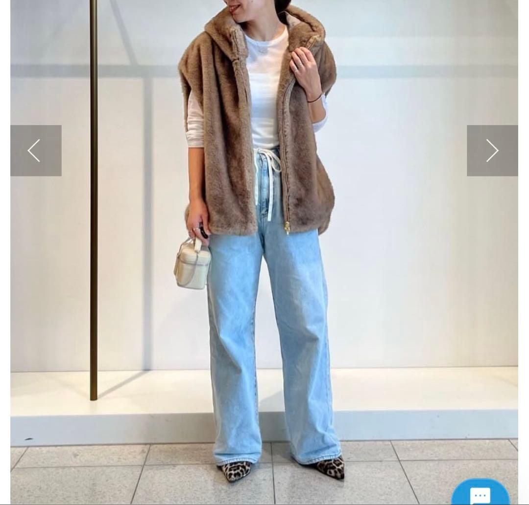 2025今季完売定価4.6万★ウィムガゼット ミンクフェイクファーブルゾン モカ