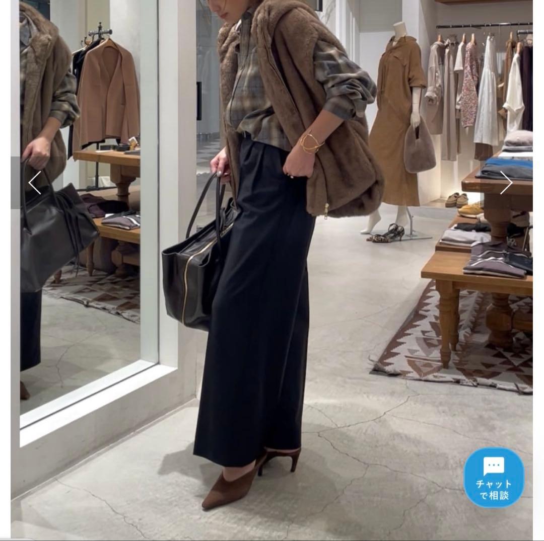 2025今季完売定価4.6万★ウィムガゼット ミンクフェイクファーブルゾン モカ