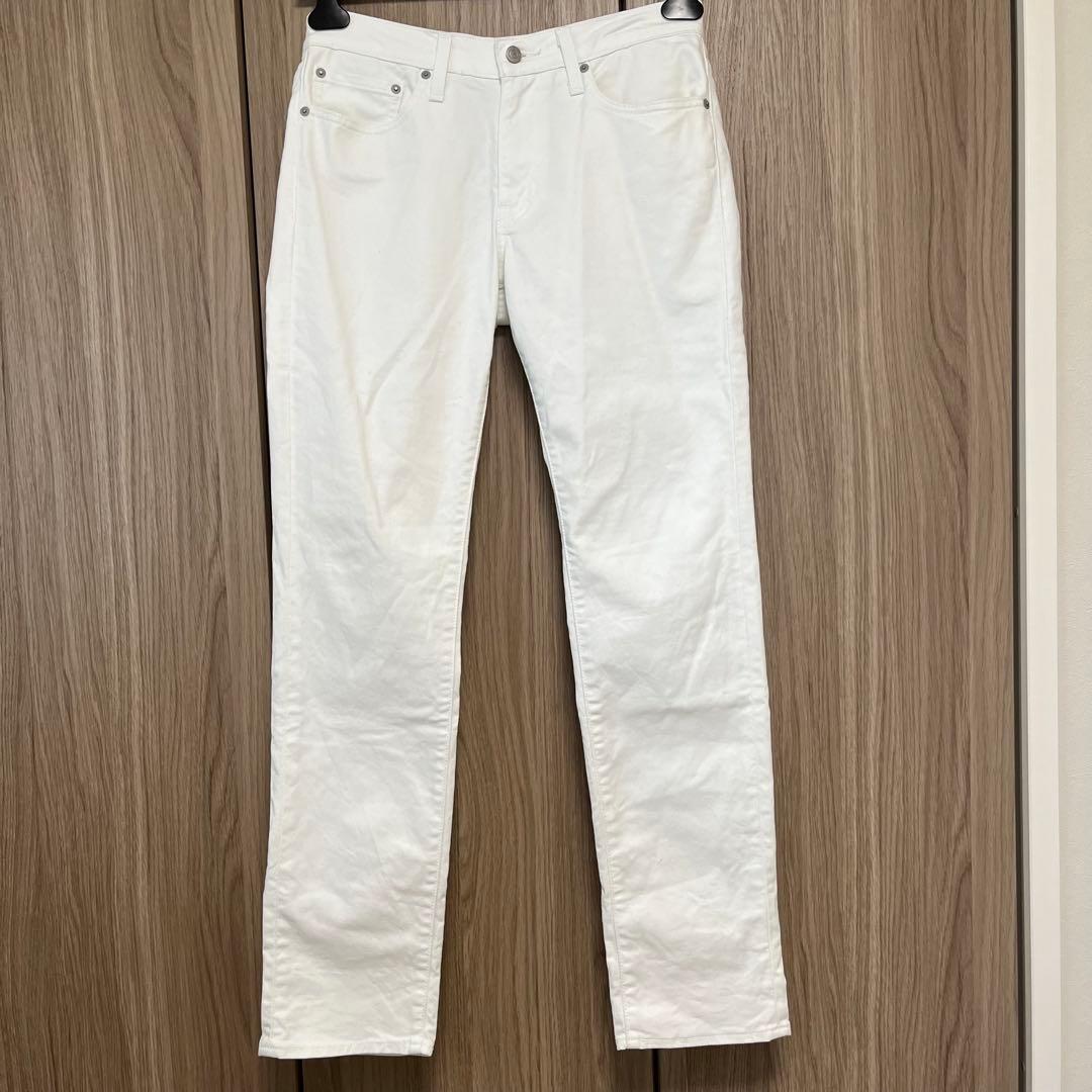 Levi's メンズ　ホワイト ストレートジーンズ　ワンウォッシュ　未使用に近い