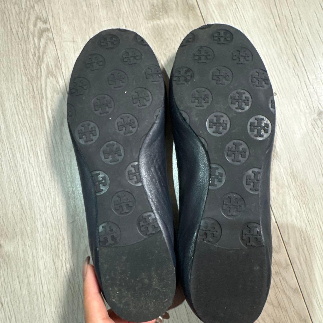 ほぼ未使用✨Tory Burch ネイビー バレエシューズ