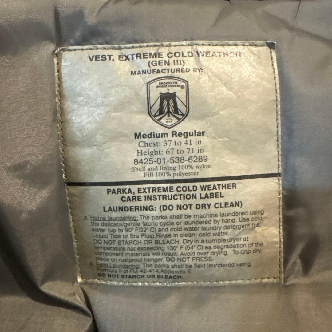 値下可 美品 GEN 3 LEVEL7 VEST MEDIUM REGULAR.