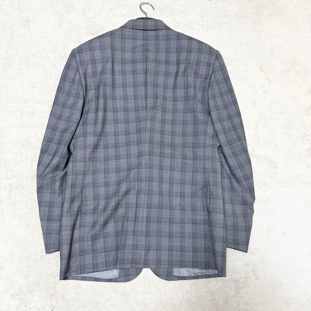 最高級美品　イザイア　ISAIA スーツセットアップ　グレー　グレンチェック