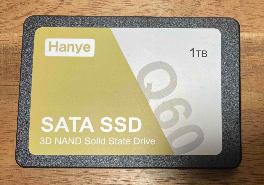 Hanye 2.5インチ SATA SSD 1TB 使用時間186時間