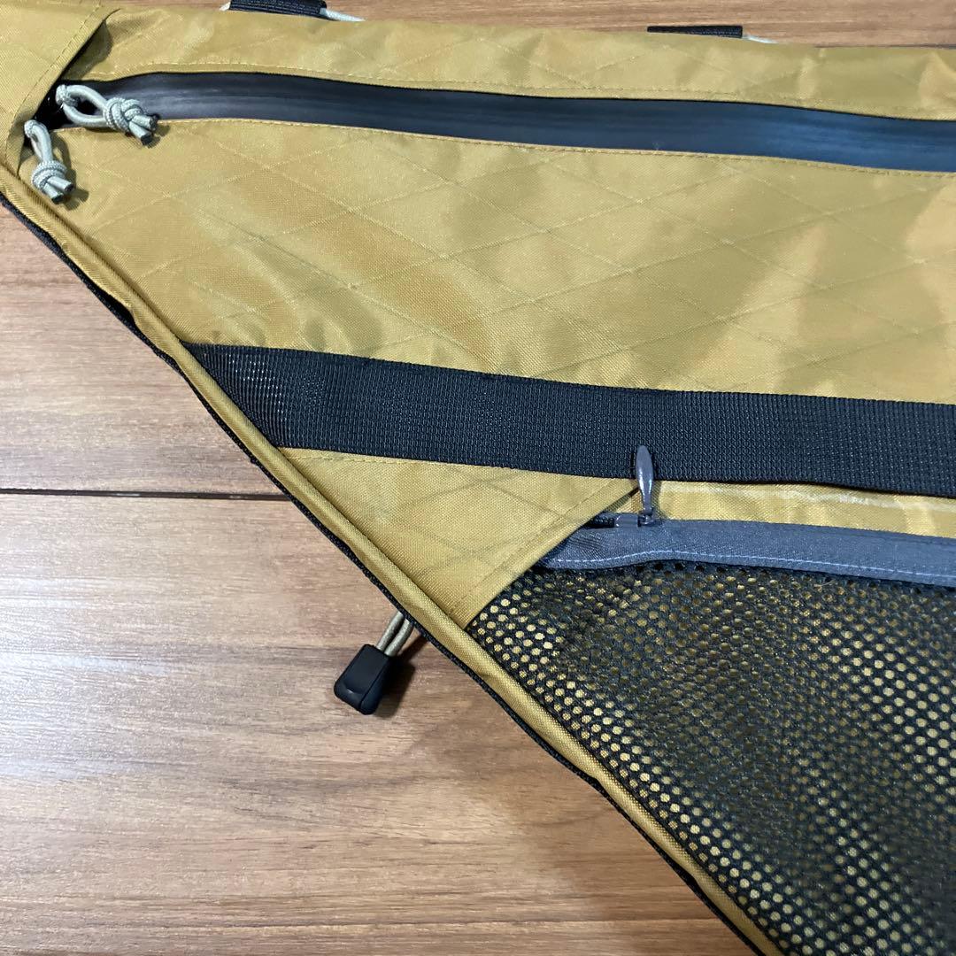 ハンドメイドフルフレームバッグ　X-PAC コヨーテブラウン　43.5cm