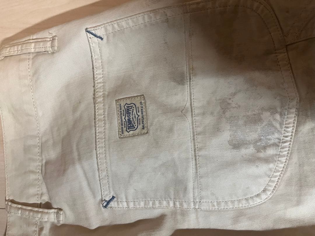 DENIM&SUPPLY ペンキ加工ダブルニーパンツ