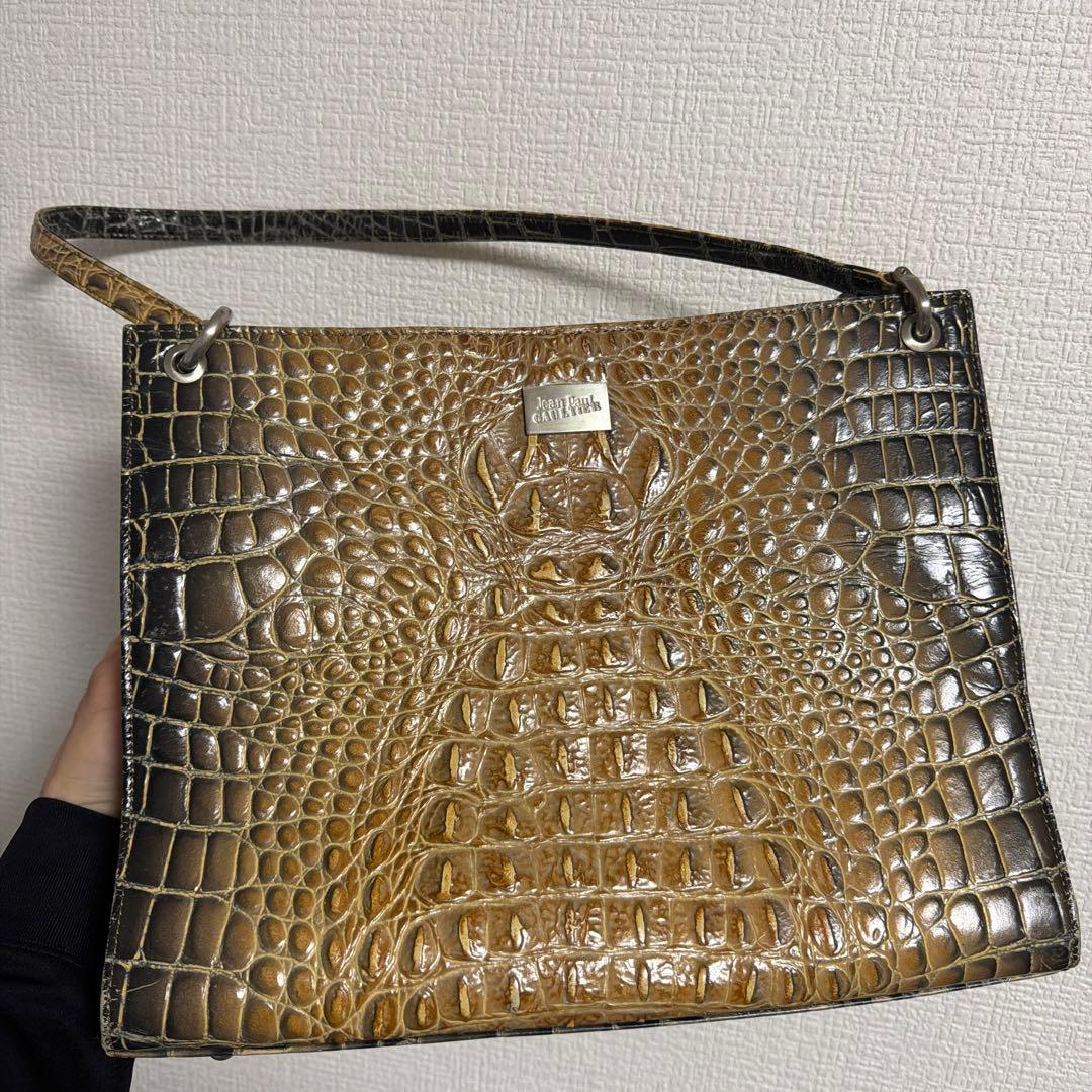 JeanPaulGaultier クロコダイル型押しバッグ（即購入可）