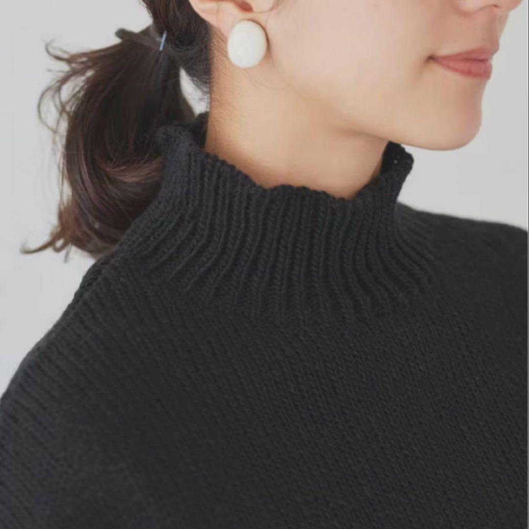 【試着のみ・タグ付き】utilite ユティリテ ペルーニットベスト　ブラック