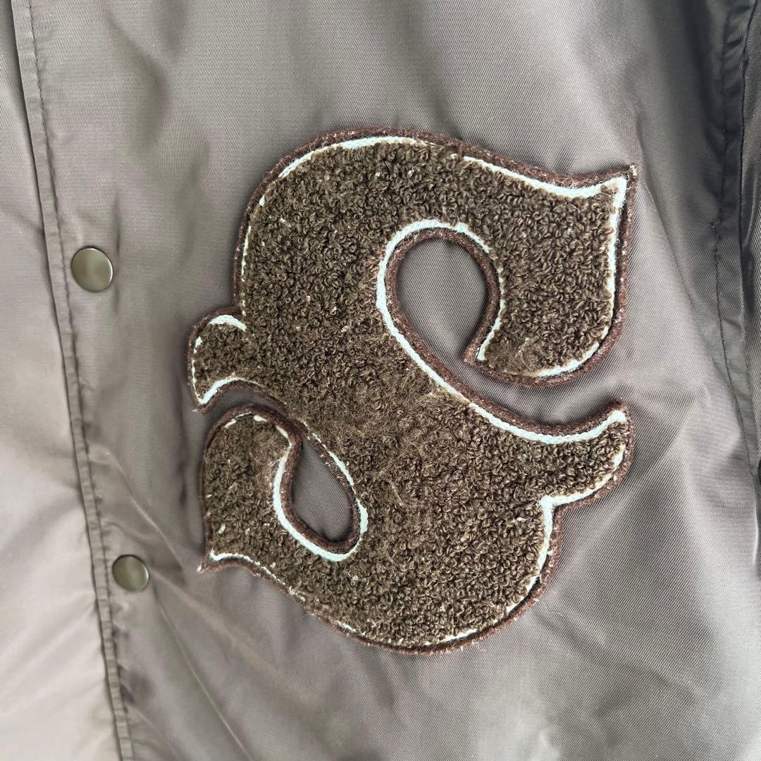 【希少】STUSSY　スタジャン　OLD GOLD Sロゴ　オールドステューシー