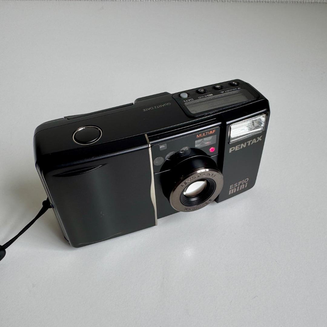 【美品】PENTAX ESPIO mini ブラック コンパクトフィルムカメラ