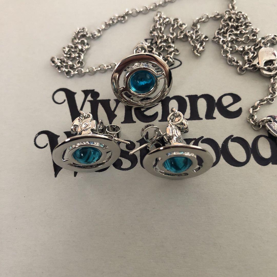 ヴィヴィアン　プチオーブネックレスピアス　セット