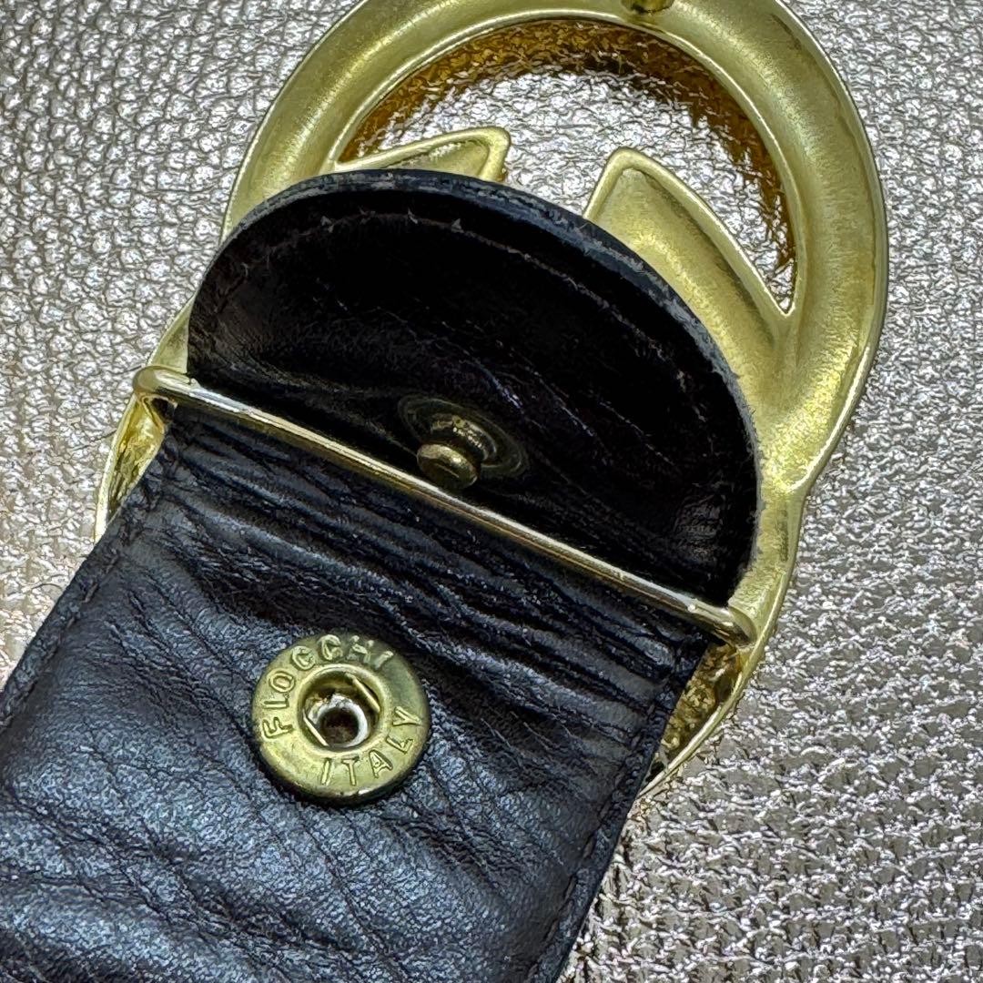 GUCCI ダークブラウン レザー ベルト