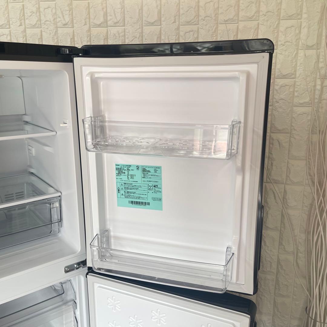 東京都23区配送無料✨冷蔵庫　洗濯機　レンジ　ハイアール　ブラック　美品