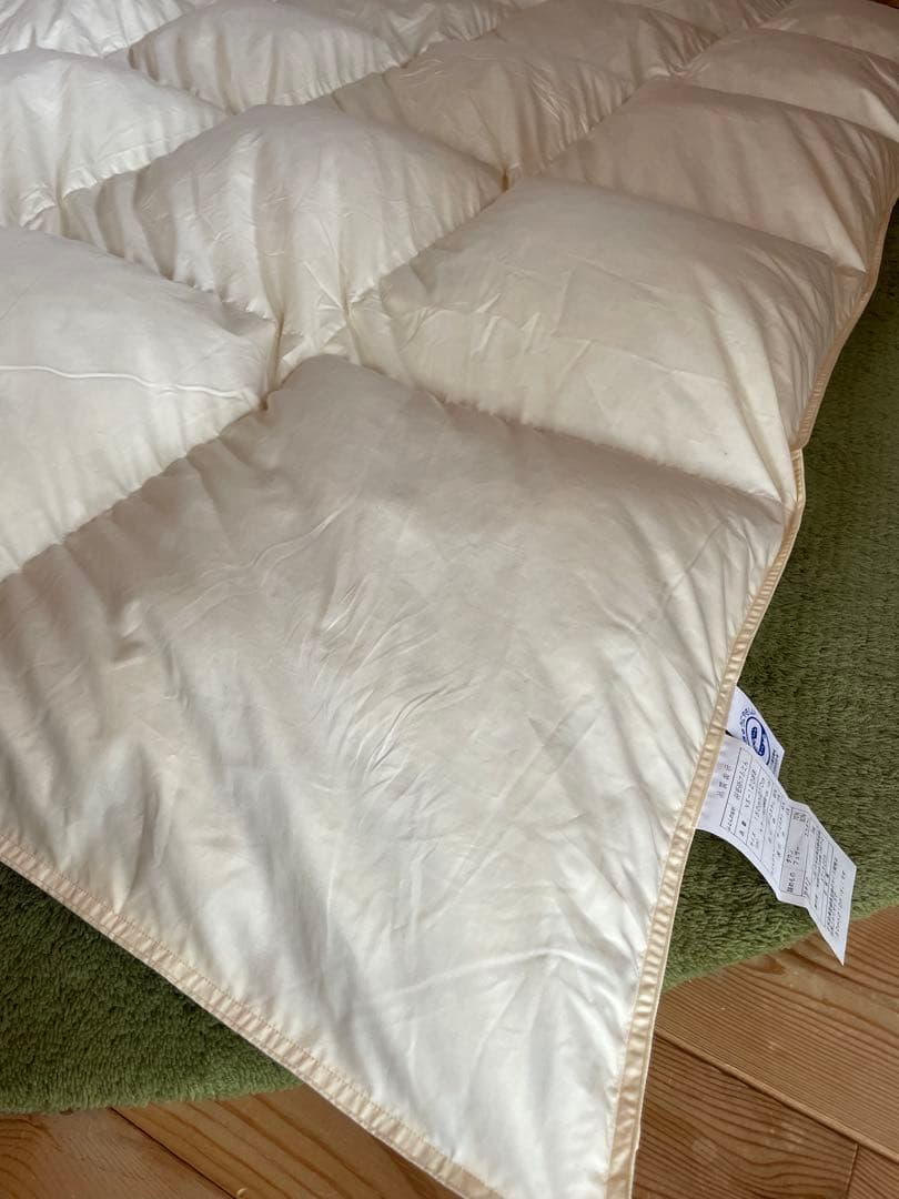 2枚セット【エコダウン使用】寒冷地仕様　羽毛布団　　シングル　ホテル仕様