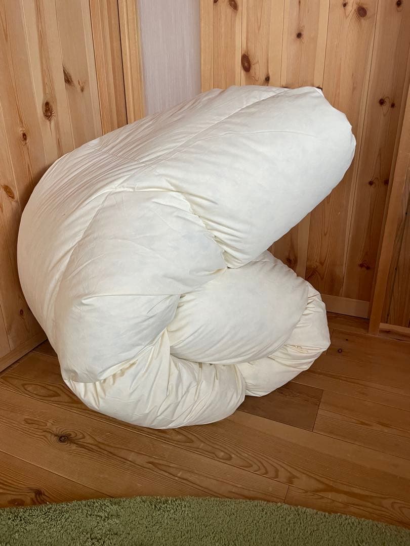 2枚セット【エコダウン使用】寒冷地仕様　羽毛布団　　シングル　ホテル仕様