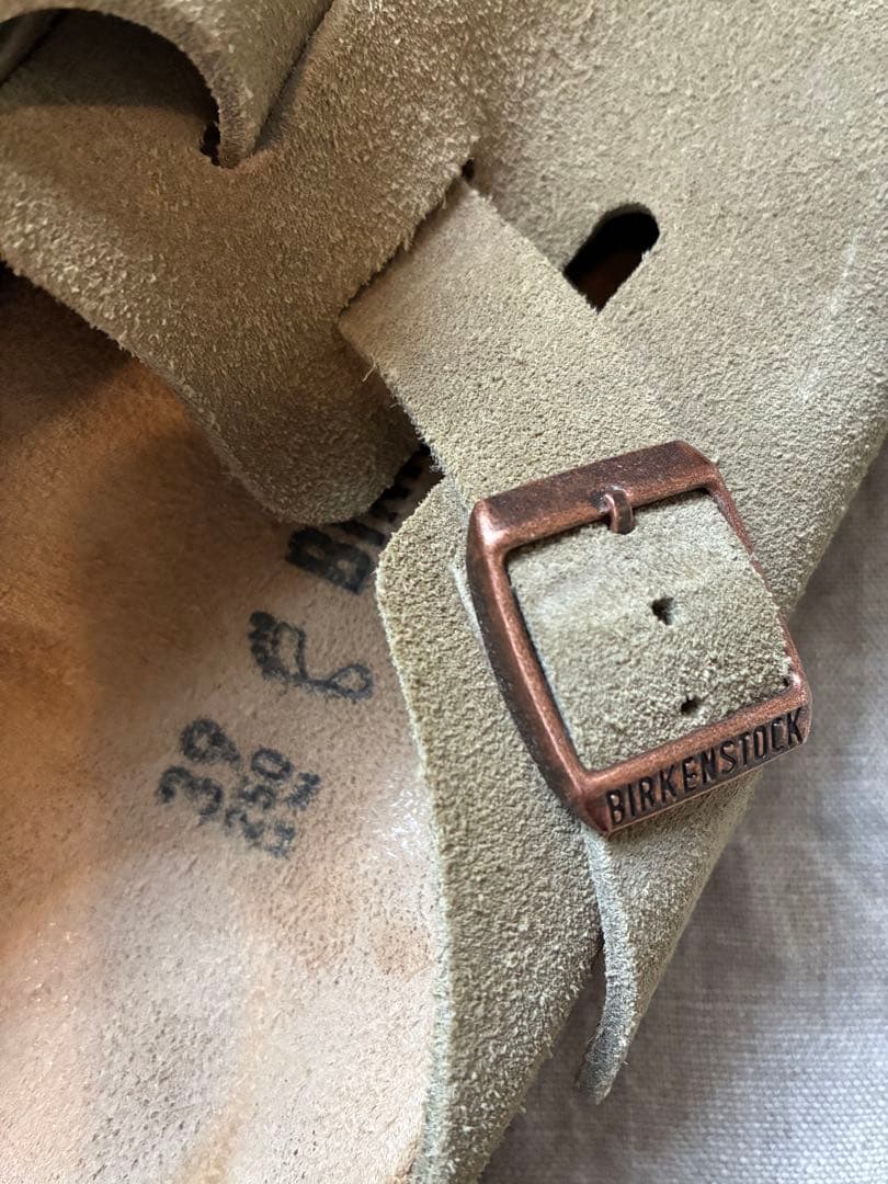 ビルケンシュトック、ボストン39レギュラー、トープ、正規品、美品。