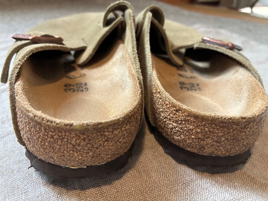 ビルケンシュトック、ボストン39レギュラー、トープ、正規品、美品。