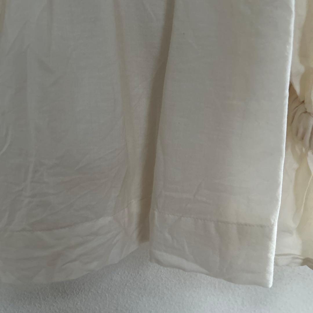 MAGALI コットンシルクリボンタイブラウス