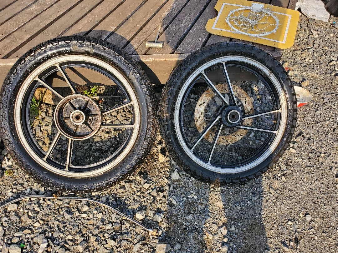 gsx400eゴキ　純正ホイールセット