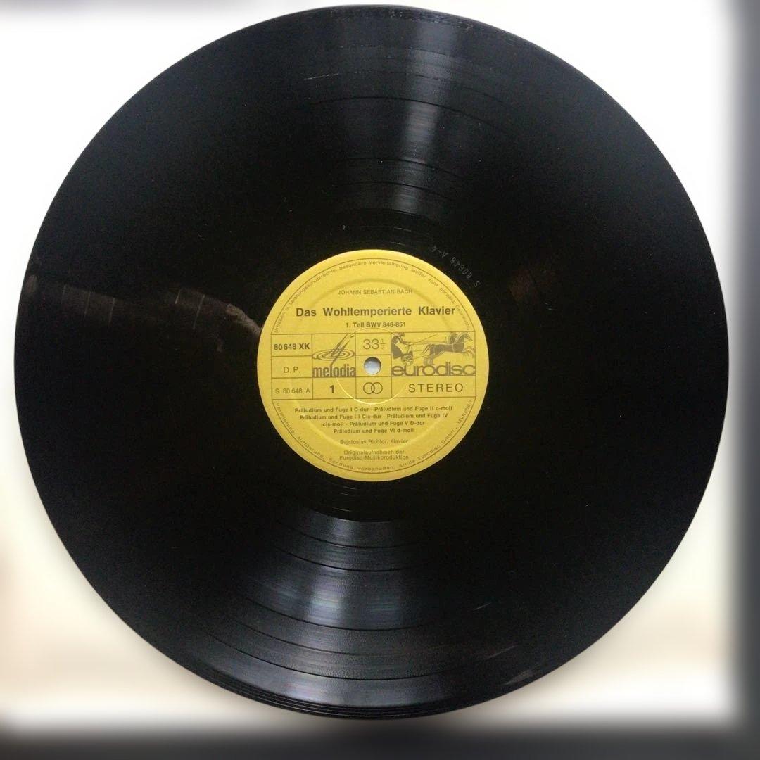 クラシックLP リヒテル　バッハ/平均律クラヴィーア曲集第1巻