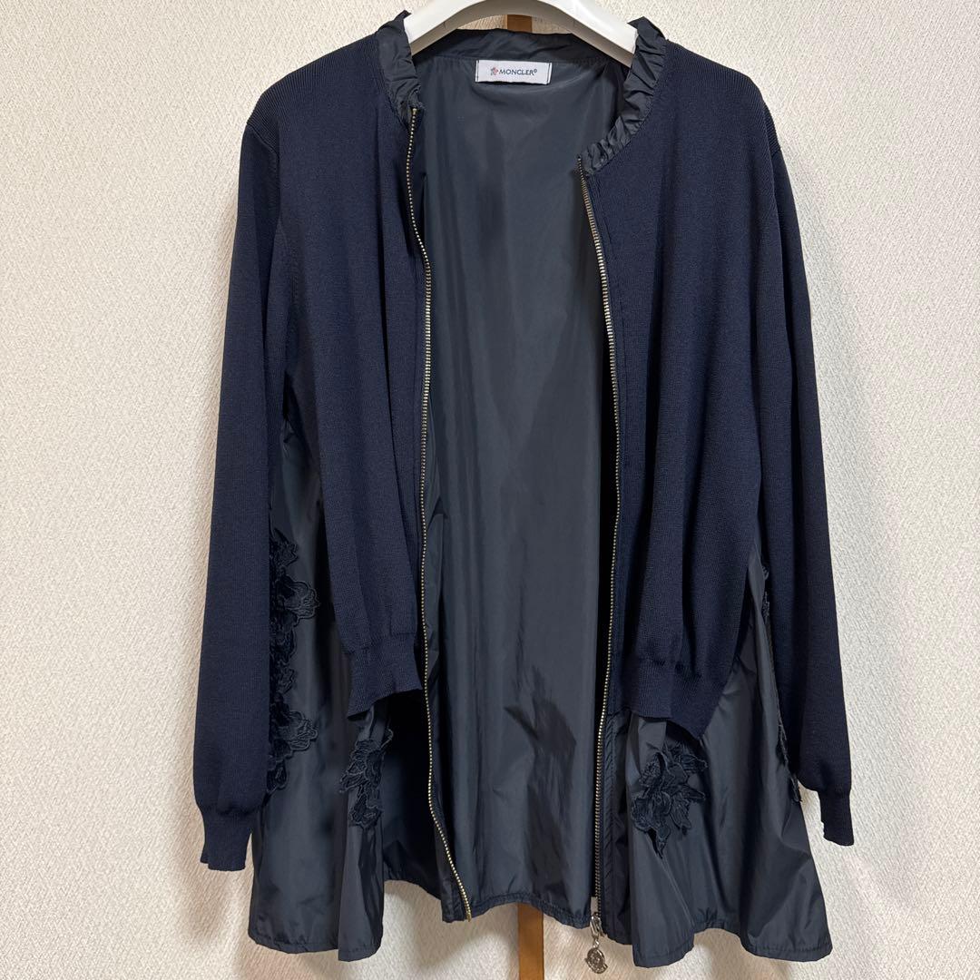 MONCLERモンクレール／カーディガン・紺色