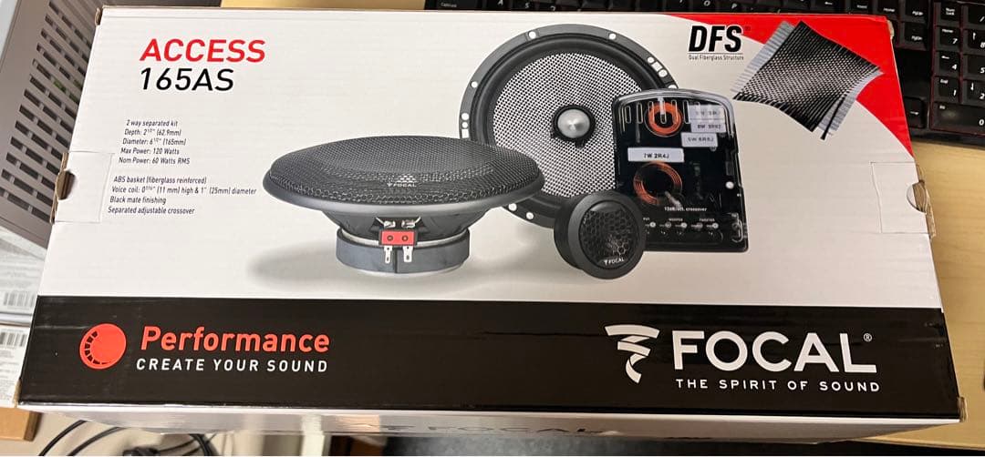 focal 165as セパレートスピーカー