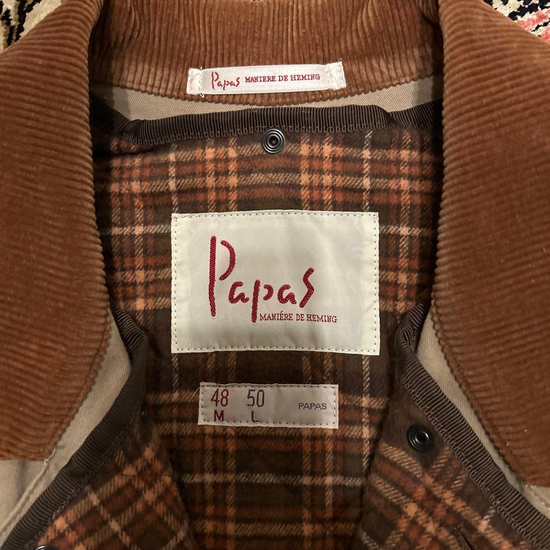 パパス papas メンズの冬用コート