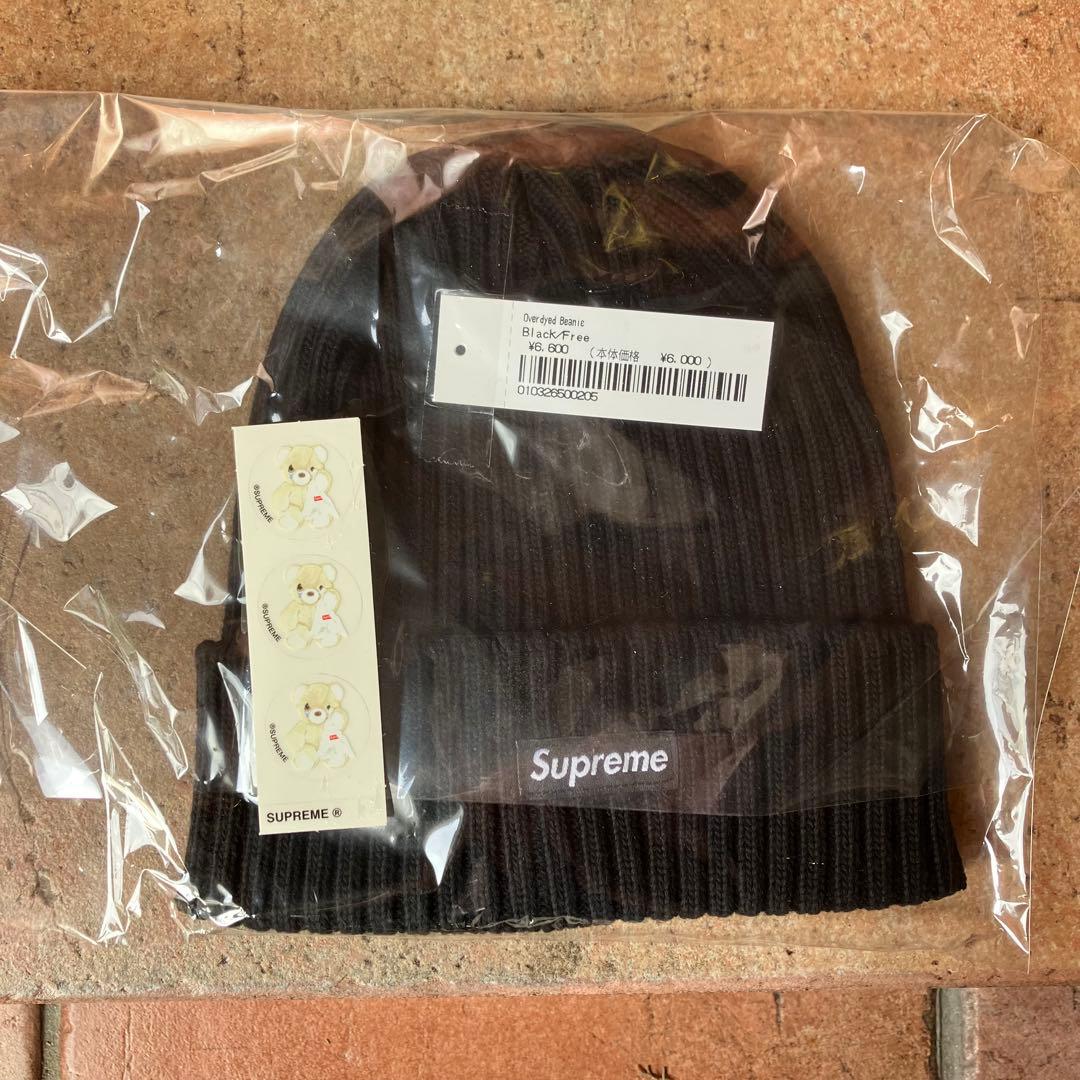 帽子 Supreme Overdyed Beanie Black 25SS