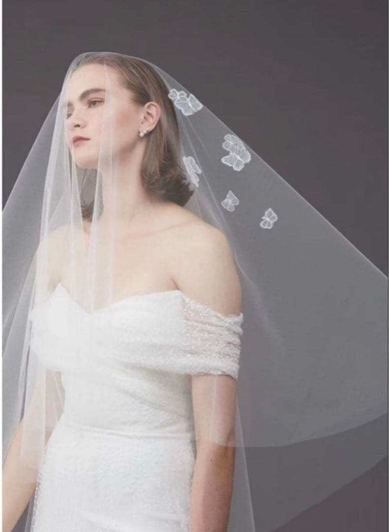 ウエディング　ベール　ロングベール　トリート
