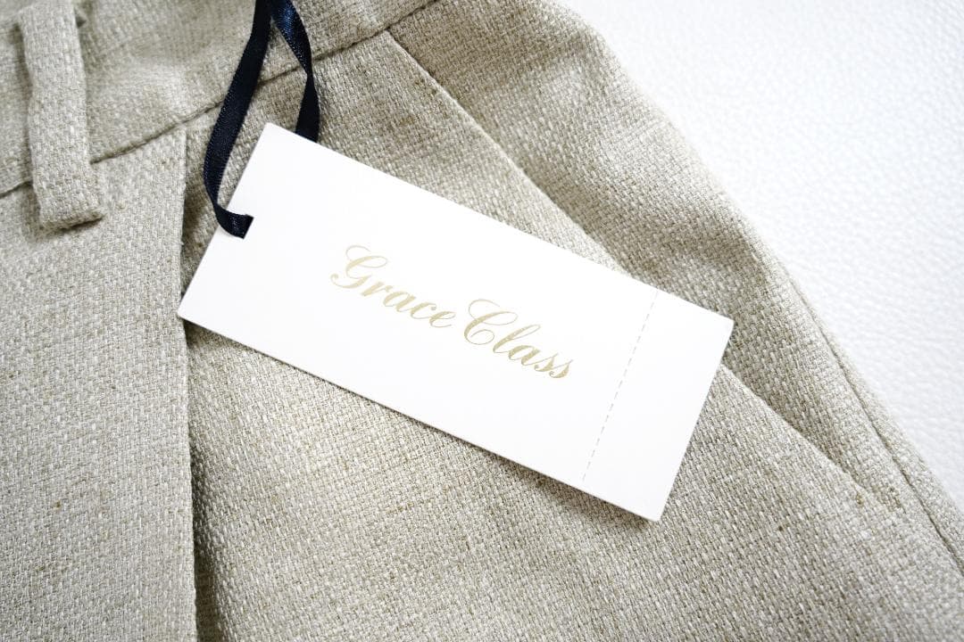 986y*新品 グレースクラス リネンタッチショート パンツ