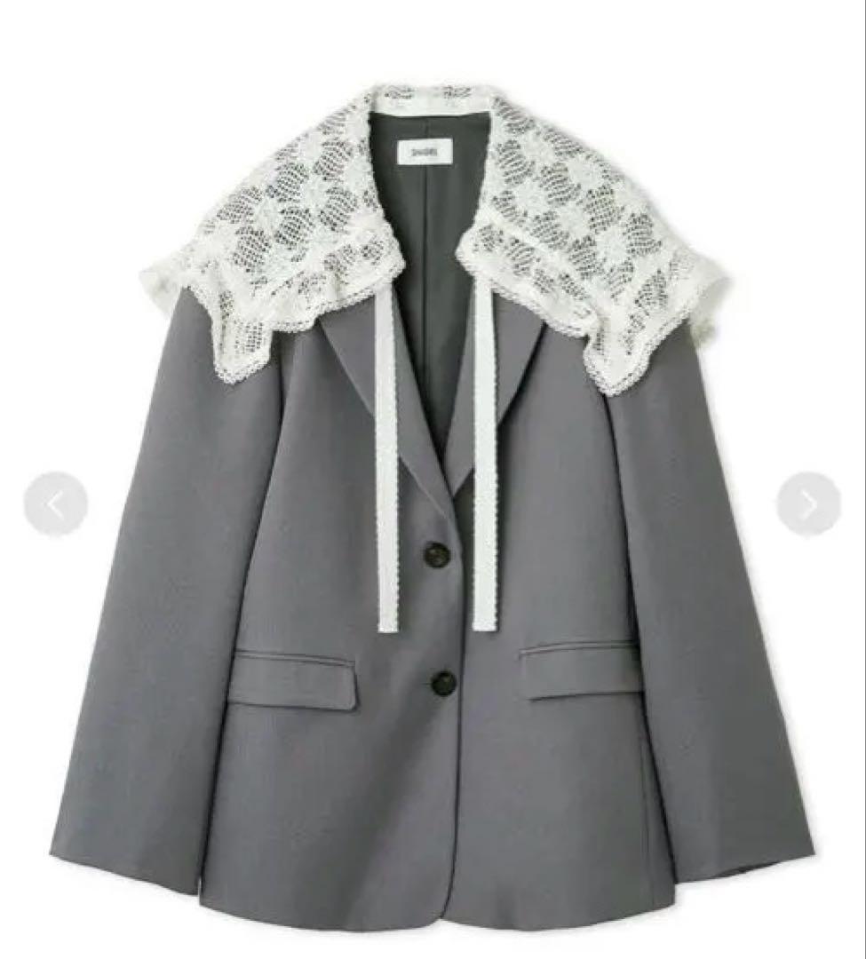 SNIDEL レースカラーテーラードジャケット SWFJ254156