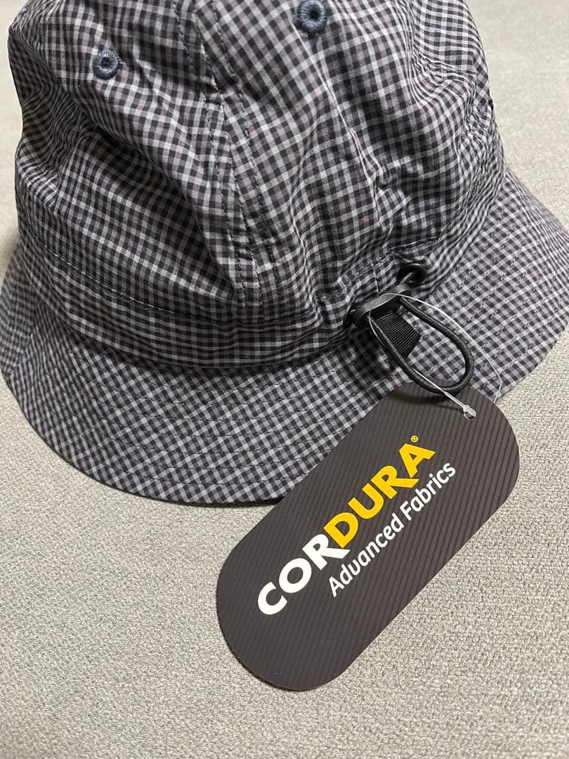 帽子 Supreme Cordura Plaid Bell Hat Black S/M