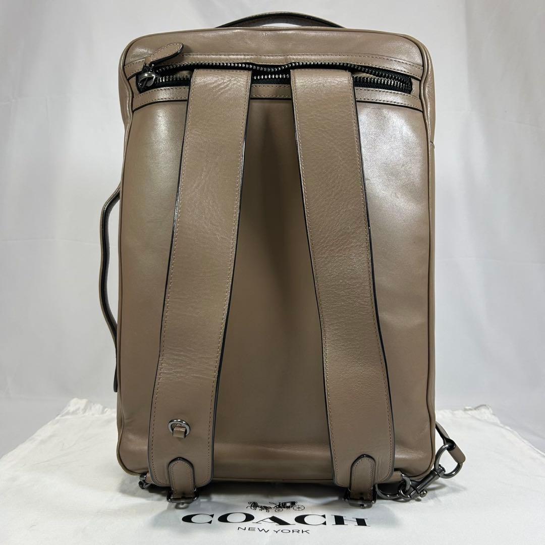 【美品】コーチ 6877 グラハム 3way リュック ブリーフケース A4可