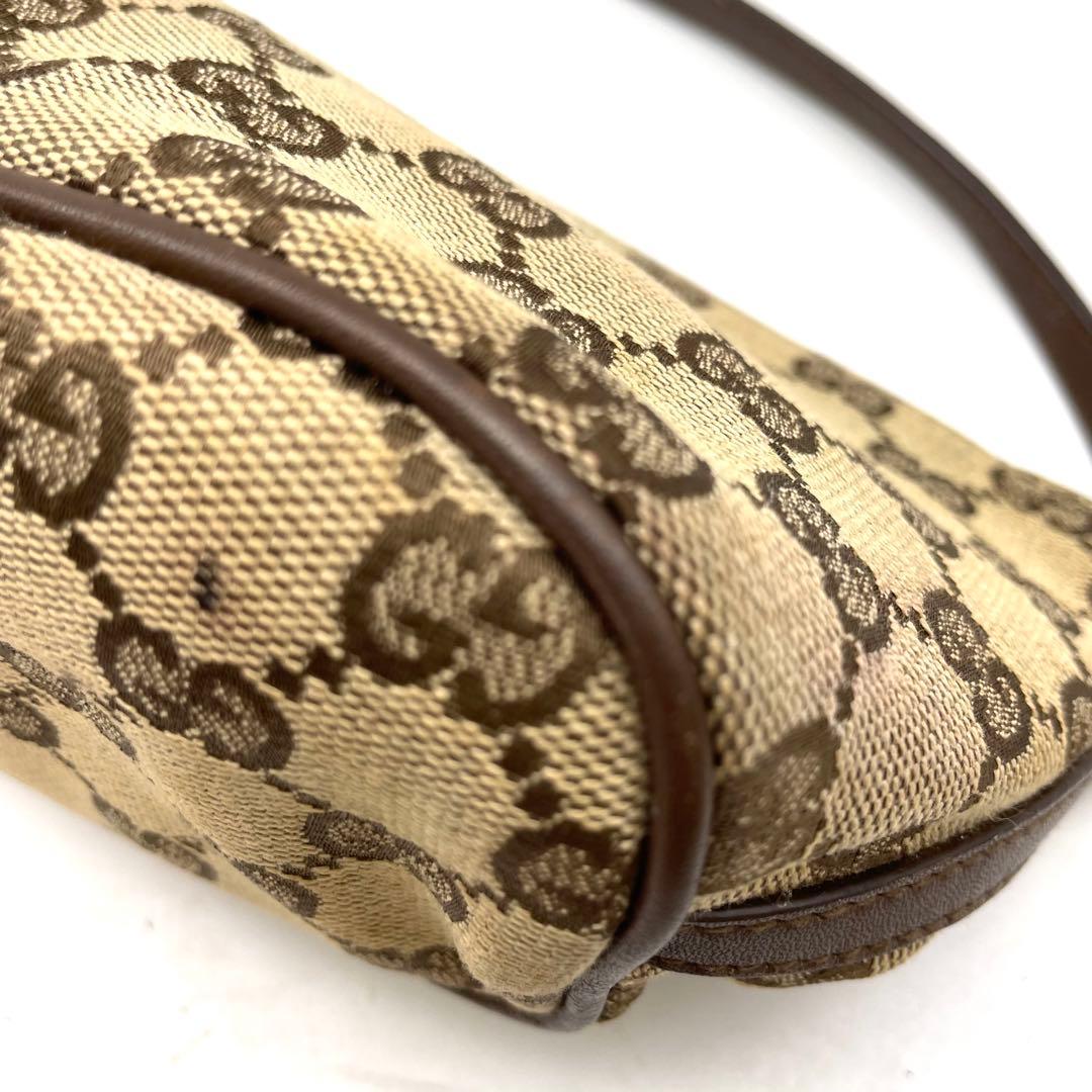 グッチ ハンドバッグ アクセソ GGキャンバス ポーチ 茶 FS316