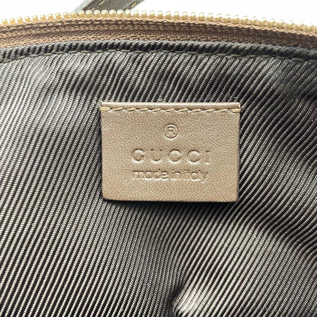 グッチ ハンドバッグ アクセソ GGキャンバス ポーチ 茶 FS316
