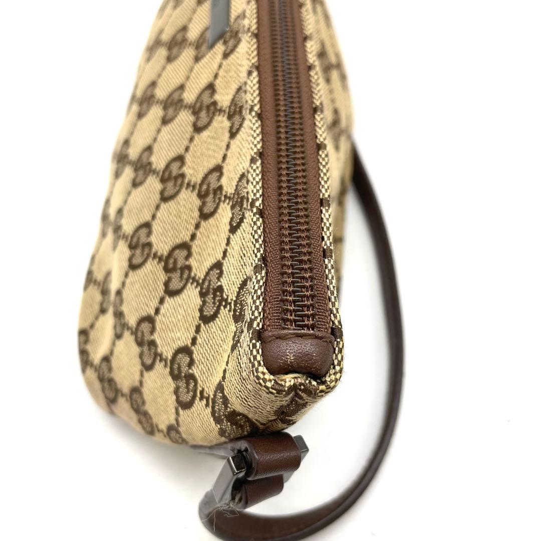 グッチ ハンドバッグ アクセソ GGキャンバス ポーチ 茶 FS316