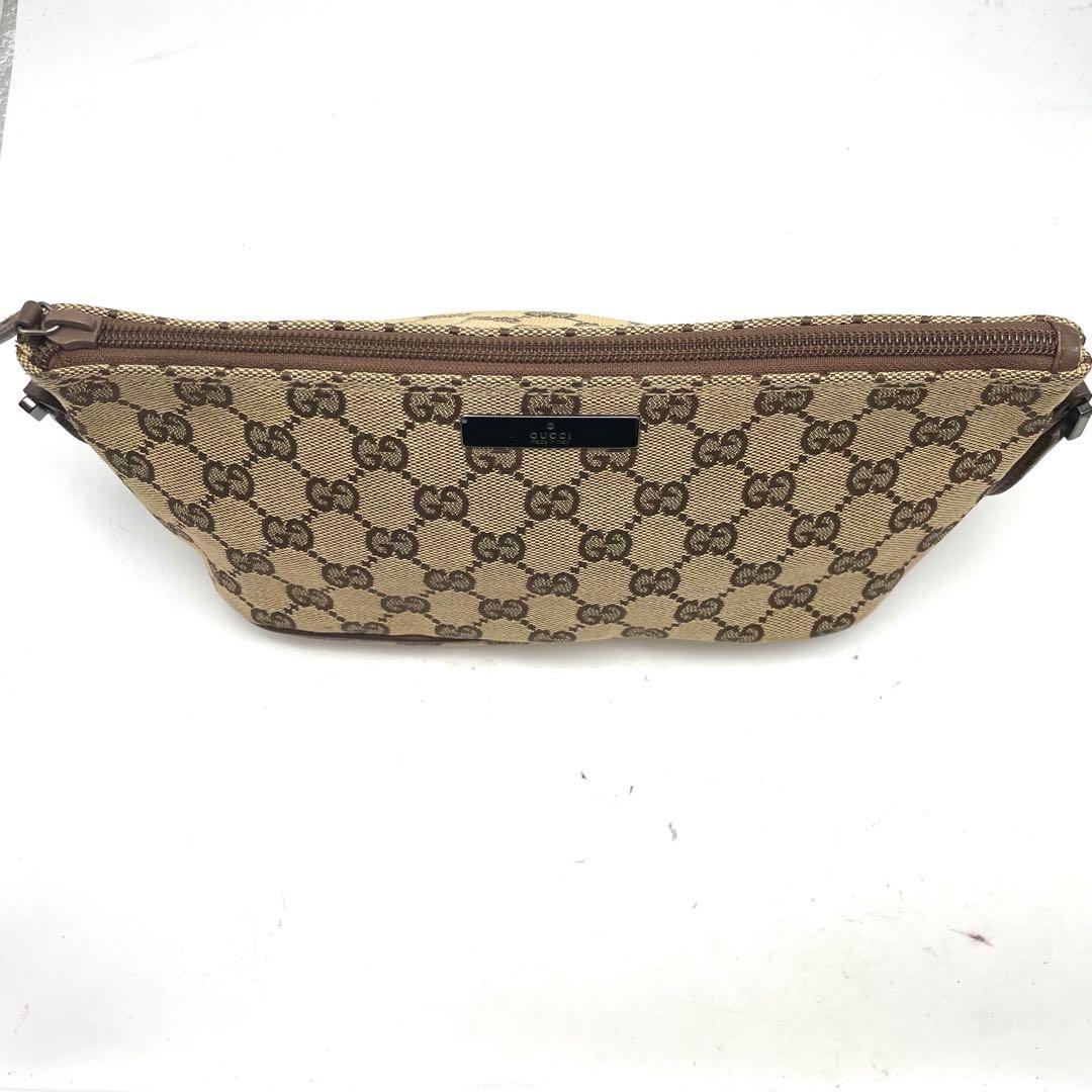 グッチ ハンドバッグ アクセソ GGキャンバス ポーチ 茶 FS316