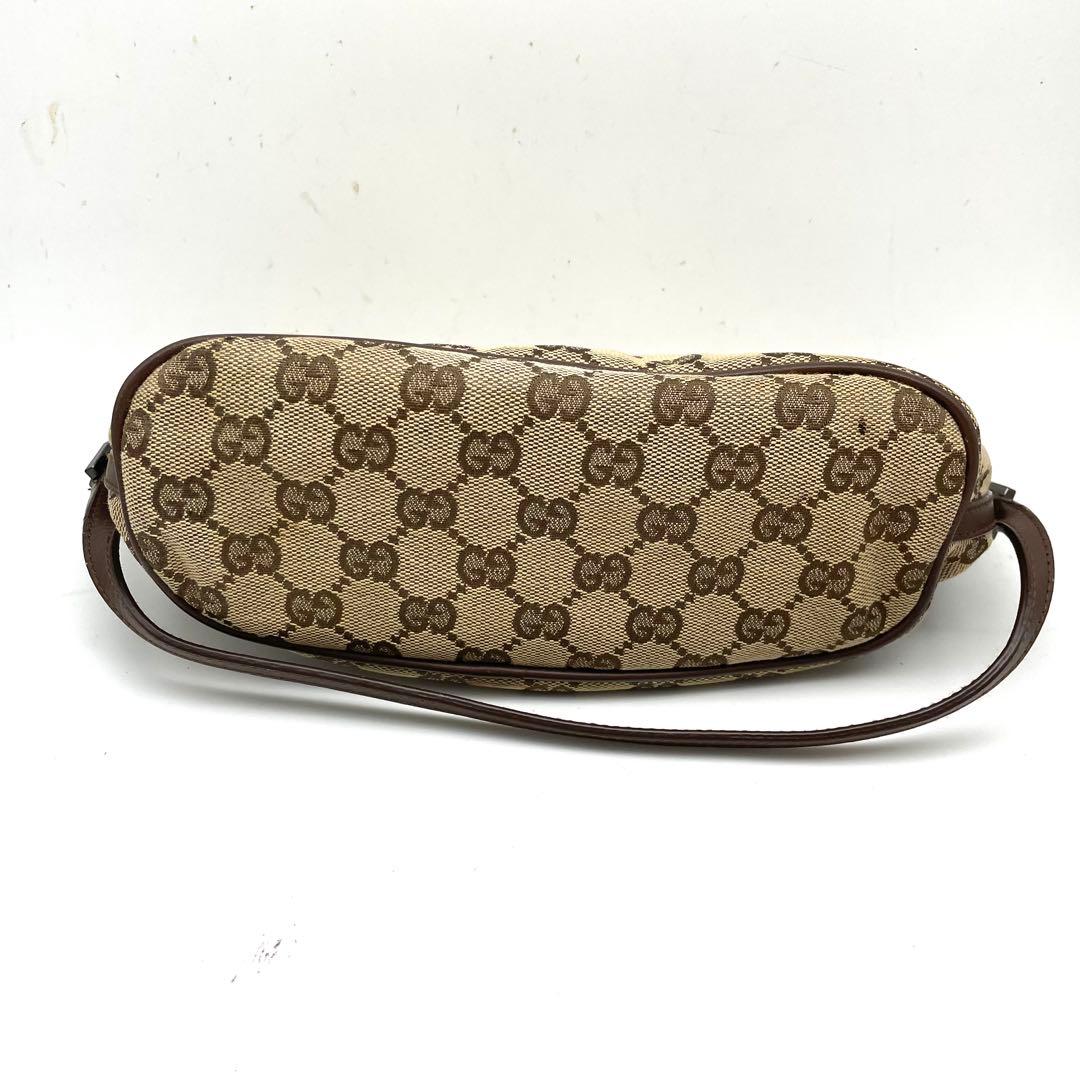 グッチ ハンドバッグ アクセソ GGキャンバス ポーチ 茶 FS316
